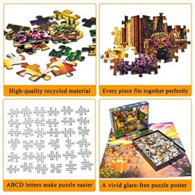 Lake Como Puzzle 1000 Pieces Varenna Village of Lovers Puzzle 1000 Pièces Adultes Idée Cadeau