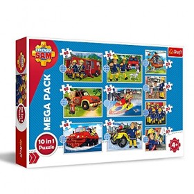 Sam Le Pompier Puzzle 10 en 1 Puzzle pour Enfants 