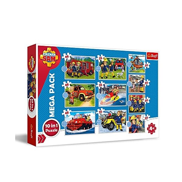 Sam Le Pompier Puzzle 10 en 1 Puzzle pour Enfants 