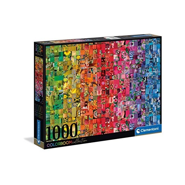 Clementoni Colorboom collection-Collage-1000 pièces Couleurs-Puzzle Adulte-fabriqué en Italie, 39595, No Color