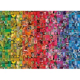 Clementoni Colorboom collection-Collage-1000 pièces Couleurs-Puzzle Adulte-fabriqué en Italie, 39595, No Color