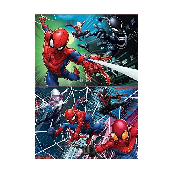 Educa - 2 Puzzles de 100 pièces per Enfant | Spiderman. Composé de Grandes pièces Parfaitement finies. Recommandé à partir de