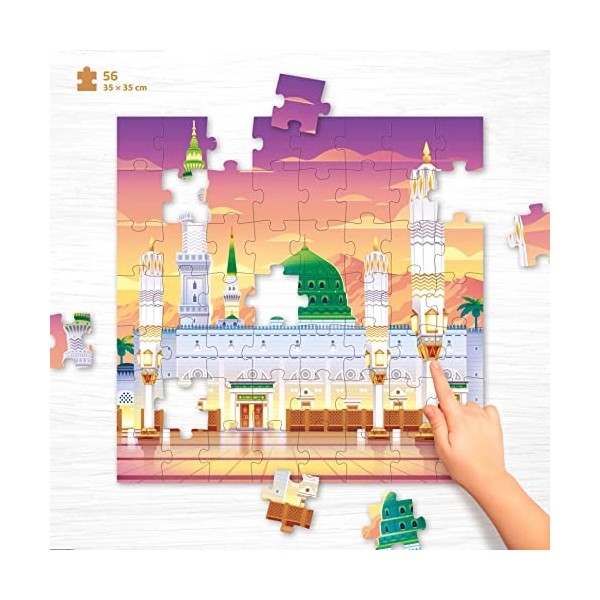 Puzzle - Al Madinah Médine la Ville du prophète - Islam pour Enfants Idée Cadeau pour Ramadan et lAïd.