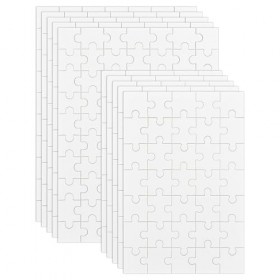 Bekecidi 10 Feuilles de Puzzle par Sublimation, Puzzle Vierge, Puzzle à Peindre, Puzzle Inscriptible pour Créer Vos Propres P