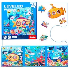 Shinybox Puzzle Enfant, Puzzle Animaux Magnétique 3 en 1, Jeux Montessori, Jouet éducatif Précoce, Jeu Magnétique Puzzle, Jeu