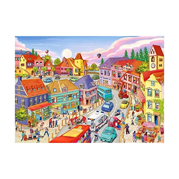 Small Town Life Puzzle 1000 Pieces Simple Lifestyle Puzzle 1000 Pièces Adultes Idée Cadeau