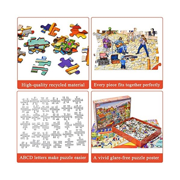 Small Town Life Puzzle 1000 Pieces Simple Lifestyle Puzzle 1000 Pièces Adultes Idée Cadeau