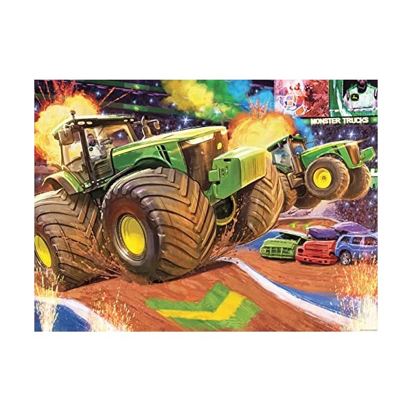 Ravensburger - Puzzle Enfant - Puzzle 100 p XXL - Grandes roues / John Deere - 12983