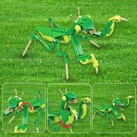 MANBOC Jouet de construction dinsectes - Boîte de blocs - Série mante religieuse + coccinelle - Jeu de jouets de constructio