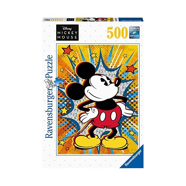 Ravensburger - Puzzle Adulte - Puzzle 500 p - Disney Mickey Mouse - Adultes et enfants dès 12 ans - Puzzle de qualité supérie