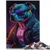 Puzzles Pitbull 1000 pièces pour Adultes Puzzles pour Enfants pour adultesPuzzles en Carton Puzzle pour Les Amoureux de lété