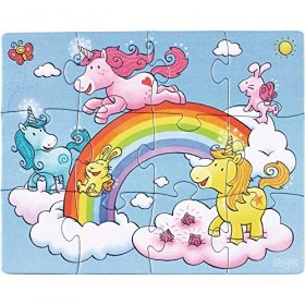 HABA- Unicorn Puzzles Licornes dans Les Nuages, 300299