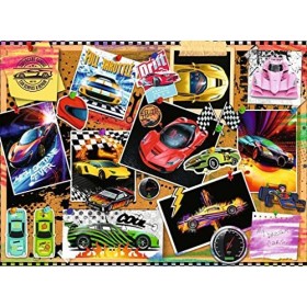 Ravensburger- Tableau daffichage pour Voiture de Course Animals Puzzle de 100 pièces, 12899, Multicolore