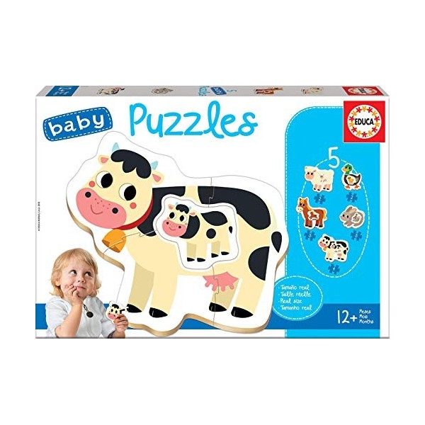 Educa - Baby Puzzle Mois La Ferme, 17574