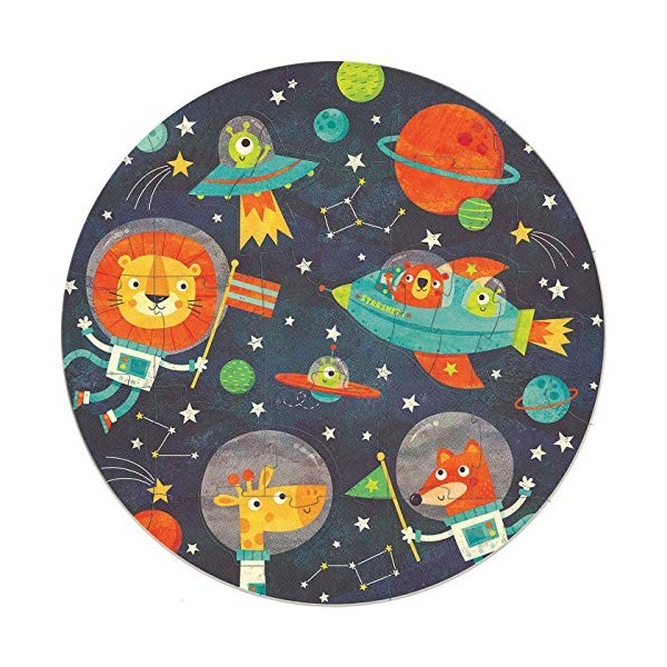 Educa - Round Puzzle lespace. Puzzle Rond Enfant. Puzzle Rond pour Enfants avec Un diamètre de 48 cm. Recommandé à partir de