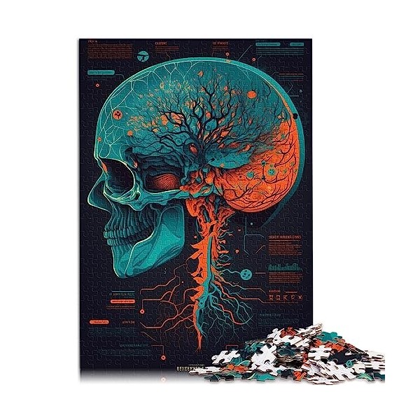 Puzzles de numérisation cérébrale de Science Fiction pour Adultes 1000 Puzzles Puzzles pour Adultes Puzzles en Carton Puzzle 