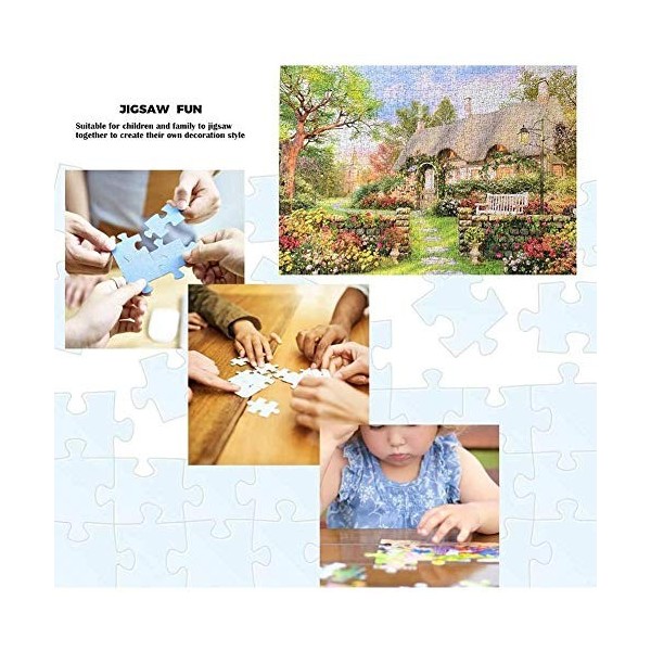 Puzzle de 1000 pièces, motif paysage de chalet anglais romantique, décoration de la maison, jeux intellectuels, jouet pour ad