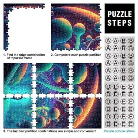 Puzzle psychédélique pour Adultes Puzzles Carton Puzzles Puzzles 1000 pièces pour Adultes Enfants pour Adultes Enfants 12 Ans