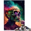 Puzzle tête de Mort 1000 pièces pour Puzzles en Carton pour Adultes et Enfants de 12 Ans et Plus Jeu éducatif pour Enfant Adu