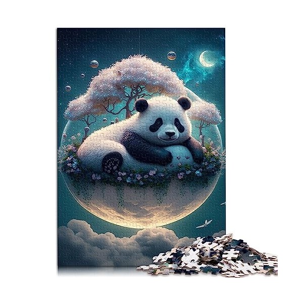 Magic Wolf Puzzle 1000 Pièces Puzzle pour EnfantsPuzzles en Carton pour Adultes Enfants 12+ Décoration de la Maison Puzzles 1