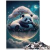 Magic Wolf Puzzle 1000 Pièces Puzzle pour EnfantsPuzzles en Carton pour Adultes Enfants 12+ Décoration de la Maison Puzzles 1