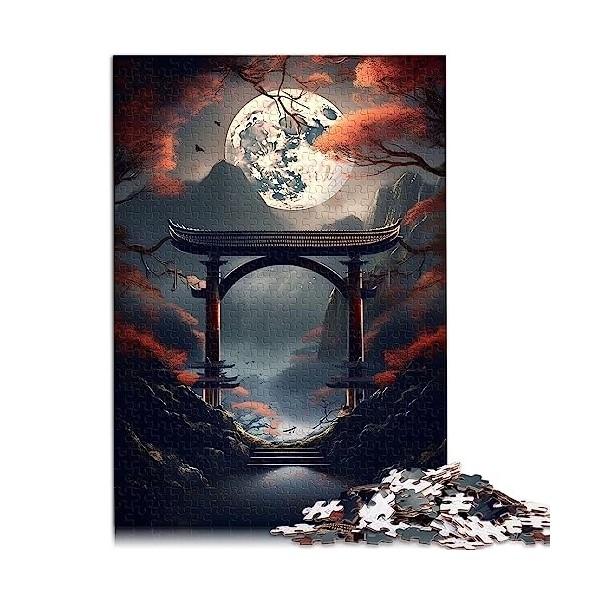 Sanctuaire Japonais 1000 pièces Jigsaw Puzzles pour Adultes Jigsaw Puzzle GiftCardboard Puzzles for Adults Kids 12+ Great Gif