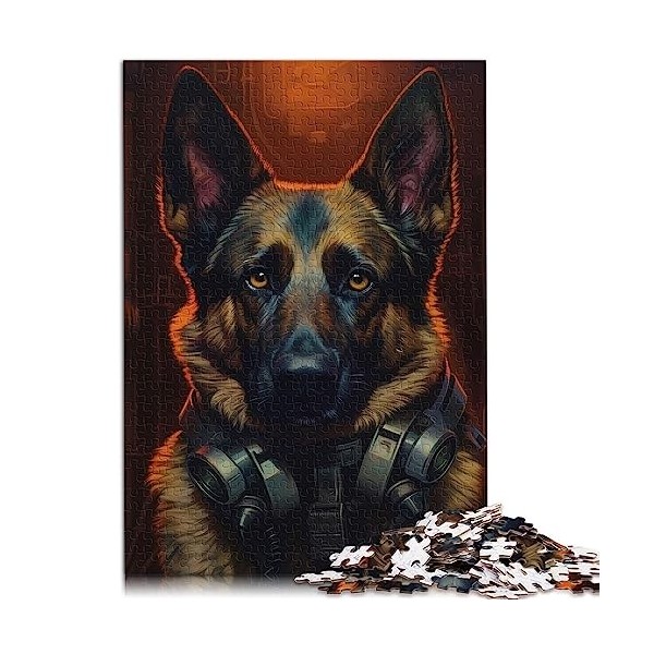 Astronaute de Berger Allemand 1000 pièces Puzzle pour Adultes Puzzles pour Adultes EnfantsPuzzles en Carton Décompression int