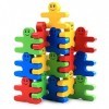 Blocs de Construction empilables en Bois pour Enfants, Jeux dempilage Jouets Enfants Montessori Animal Balance Blocks Toddle