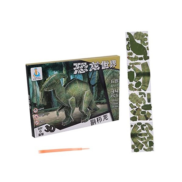 1 Ensemble 39 Puzzle Dinosaure Puzzle en 3D dinausore Puzzle cerf mecapuzzle puzzlz Table a Puzzle Jouet énigmes Puzzle éduca