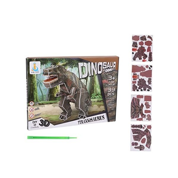 1 Ensemble 39 Puzzle Dinosaure Puzzle en 3D dinausore Puzzle cerf mecapuzzle puzzlz Table a Puzzle Jouet énigmes Puzzle éduca