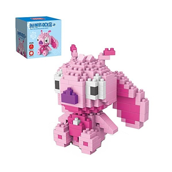 Pink Mini Jeux de blocs de construction magnétiques