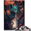 Puzzle Animal Renard 1000 pièces pour Adultes PuzzlesPuzzles en Carton pour Adultes Famille Famille Décoration 10.27" x 20.47