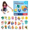 DaMga Puzzles pour de 3 à 5 Ans,Puzzle pour Tout-Petits, Puzzles de Transport, Puzzle éducatif préscolaire Montessori, Jouet 