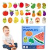 Jikiaci Puzzles pour de 3 à 5 Ans,Puzzle pour Tout-Petits - Puzzles de Fruits et légumes,Puzzle dapprentissage éducatif prés