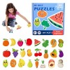 FUKKA Puzzle pour Tout-Petits,Puzzles pour Tout-Petits - Puzzles danimaux,Puzzles Montessori pour Filles et garçons de 3, 4 