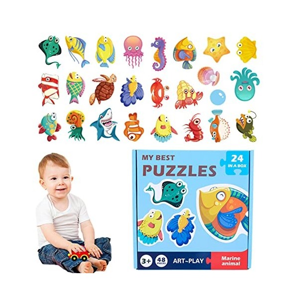 Sayoc Puzzles pour de 3 à 5 Ans,Puzzle pour Tout-Petits | Puzzles danimaux - Puzzles éducatifs pour de 3, 4 et 5 Ans, Jouets