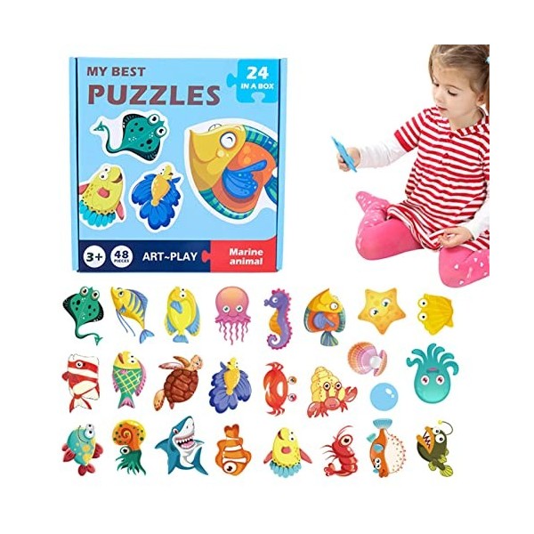 PHIREE Puzzle pour Tout-Petits,Puzzles pour Tout-Petits - Puzzles de Maternelle | Jouets et activités préscolaires pour – Jou