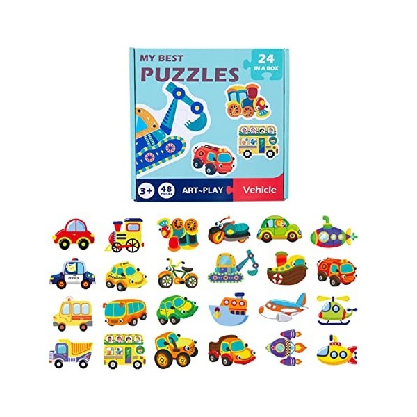 PHIREE Puzzle pour Tout-Petits,Puzzles pour Tout-Petits - Puzzles de Maternelle | Jouets et activités préscolaires pour – Jou