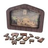 FLAVAS Puzzle de la Nativité en Bois, Puzzle de scène de la Nativité | Puzzle de Noël en Bois Puzzles Religieux de la Nativit