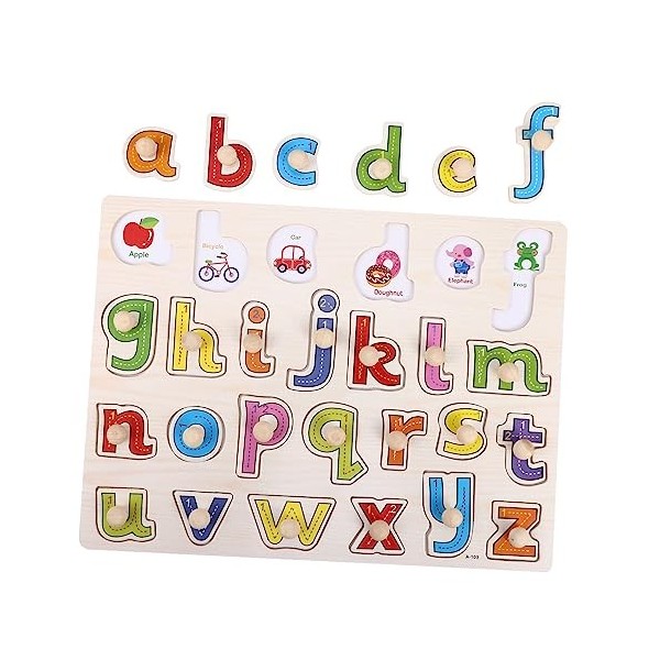 Toyvian 1 Jeu Puzzle Nombre Jouets Scie Sauteuse Jouets Alphabétiques Casse-tête Énigmes dapprentissage Précoce Jouet Éducat