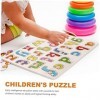 Toyvian 1 Jeu Puzzle Nombre Jouets Scie Sauteuse Jouets Alphabétiques Casse-tête Énigmes dapprentissage Précoce Jouet Éducat