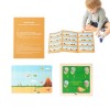 Birtern Puzzles pour Tout-Petits, Puzzles danimaux en Bois, Jouet de Puzzle pour Attraper des Poissons et Dinosaures, Jouets