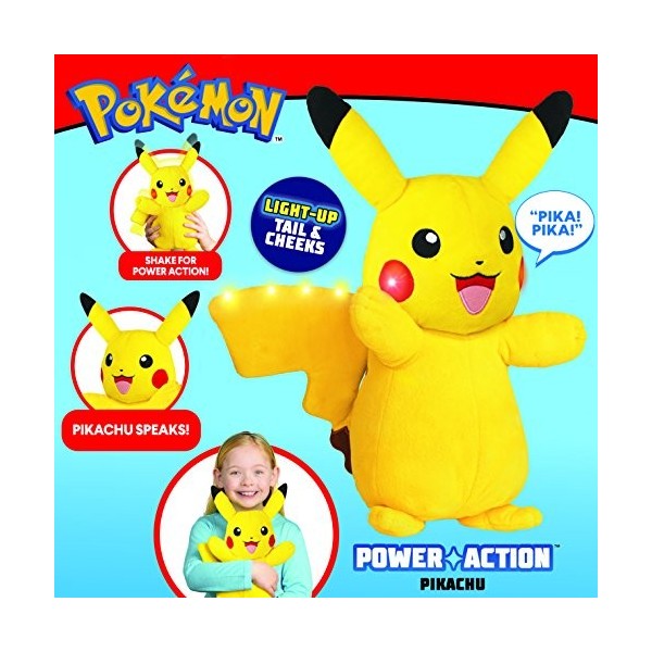 Pokemon 96383 Power Action Pikachu Jouet Multicolore