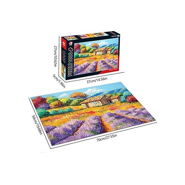 WBTY Puzzle de 1000 pièces - Paysage - Cadeau artistique - Divertissement - Jouet éducatif intelligent pour adultes et enfant