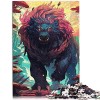 Puzzles en Forme de Loup Noir pour enfantsPuzzles en Carton 1000 pièces Puzzles pour Adultes Enfants pour Adultes Famille Des