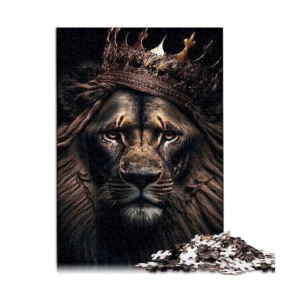 Puzzles en Forme de Loup Noir pour enfantsPuzzles en Carton 1000 pièces Puzzles pour Adultes Enfants pour Adultes Famille Des