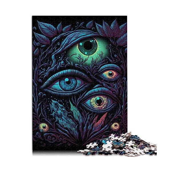 Puzzles en Forme de Loup Noir pour enfantsPuzzles en Carton 1000 pièces Puzzles pour Adultes Enfants pour Adultes Famille Des