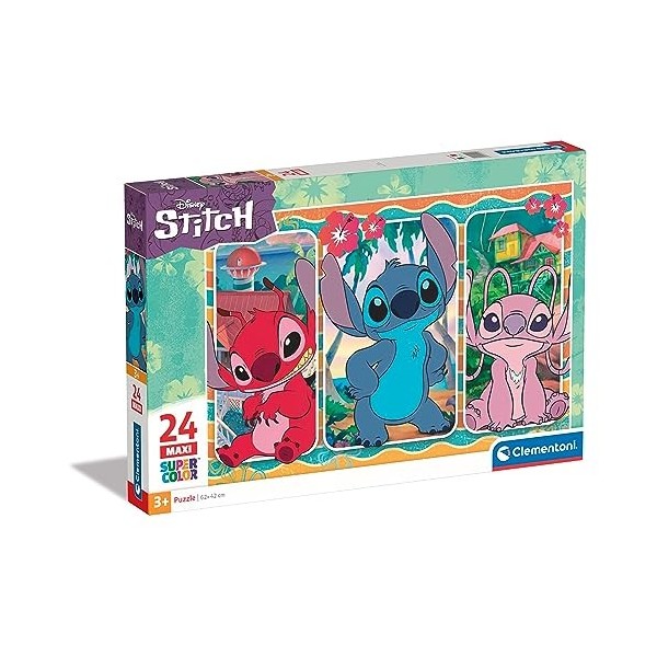 Clementoni- Stitch Puzzle, 24029, Multicolore