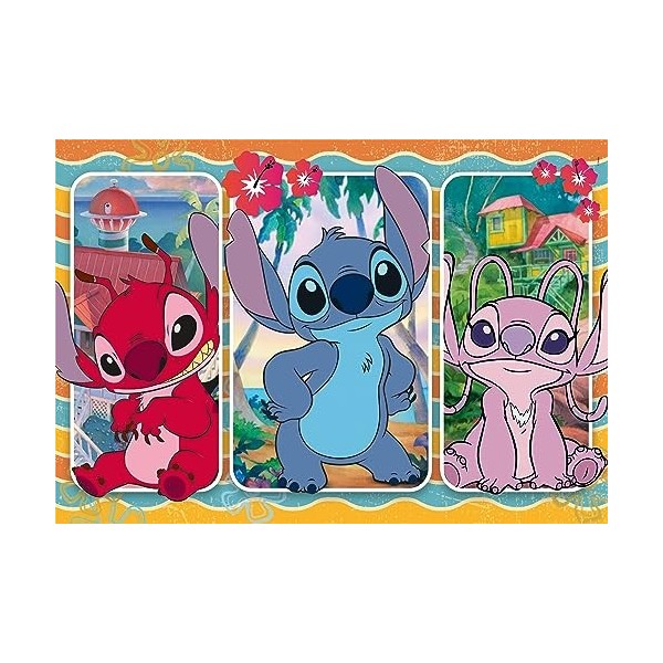 Clementoni- Stitch Puzzle, 24029, Multicolore