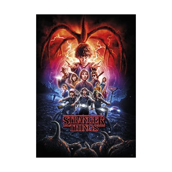 Clementoni- Stranger Things Things-1000 Pièces, Puzzle Netflix, Divertissement pour Adultes-Fabriqué en Italie, 39713